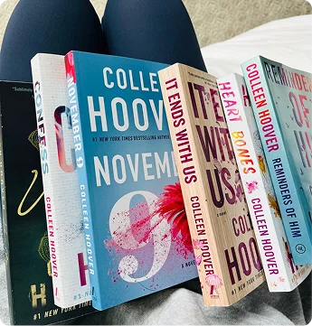 Stack of contemporary fiction books